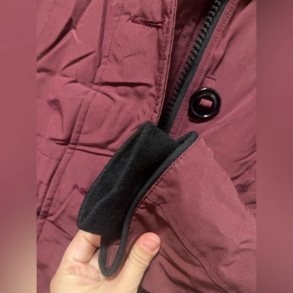 Canada Goose Rossclair Parka Elderberry Medium hood coyote fur down coat - Picture 8 of 14